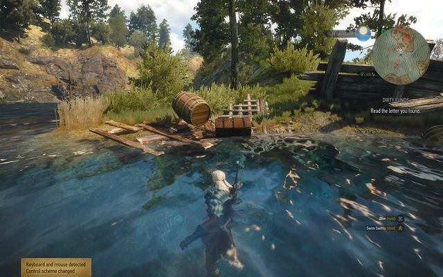 Chest on the shore and another one below, under water - The Witcher 3 Wild Hunt: Treasure hunt, Farcorners - list, walkthrough - The Witcher 3: Farcorners - The Witcher 3 Wild Hunt Guide
