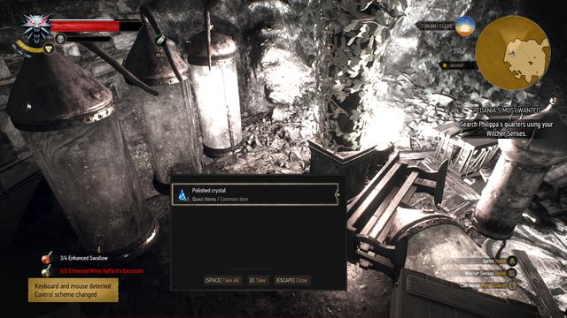 The crystal found near the pillar - The Witcher 3 Wild Hunt: Side quests, Free City of Novigrad - walkthrough - The Witcher 3: Free City of Novigrad - The Witcher 3 Wild Hunt Guide