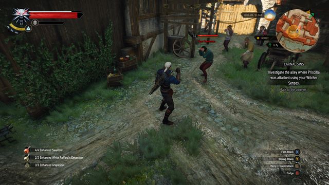 Beat the townsmen attacking you - The Witcher 3 Wild Hunt: Side quests, Free City of Novigrad - walkthrough - The Witcher 3: Free City of Novigrad - The Witcher 3 Wild Hunt Guide