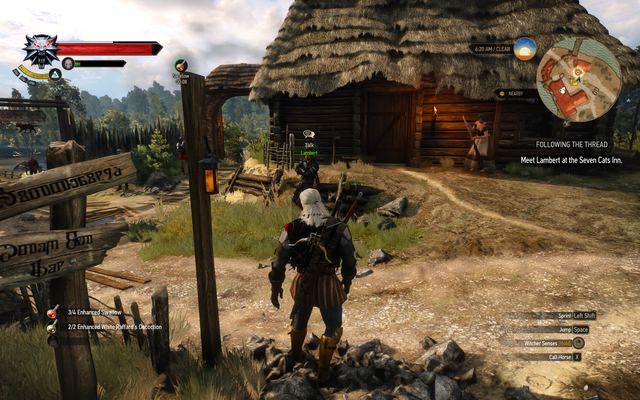 Meet with Lambert in front of the inn - The Witcher 3 Wild Hunt: Side quests, Free City of Novigrad - walkthrough - The Witcher 3: Free City of Novigrad - The Witcher 3 Wild Hunt Guide