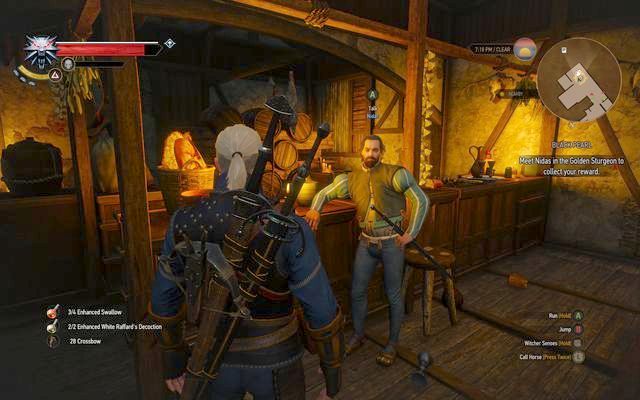Meet with the questgiver in an inn in Novigrad - The Witcher 3 Wild Hunt: Side quests, Free City of Novigrad - walkthrough - The Witcher 3: Free City of Novigrad - The Witcher 3 Wild Hunt Guide
