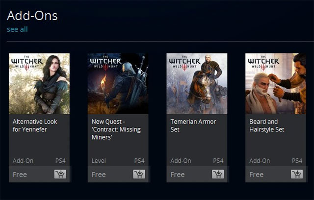 Download all released Free DLCs for The Witcher 3