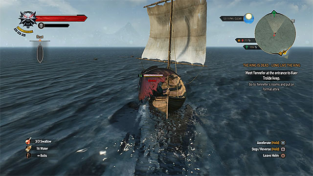 You can defend yourself while using a boat, but it is a limited way - The Witcher 3 Wild Hunt: Horse ride and swimming - The Witcher 3: Exploring the game world - The Witcher 3 Wild Hunt Guide