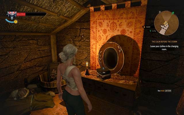 Use the drawer to change Ciris clothes - The Witcher 3 Wild Hunt: The Calm Before the Storm - walkthrough - The Witcher 3: Kaer Trolde - The Witcher 3 Wild Hunt Guide
