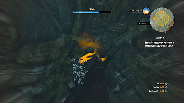 The proper treasure is at the bottom of the water - The Witcher 3 Wild Hunt: Treasure hunt in Undvik - list, walkthrough - The Witcher 3: Undvik - The Witcher 3 Wild Hunt Guide