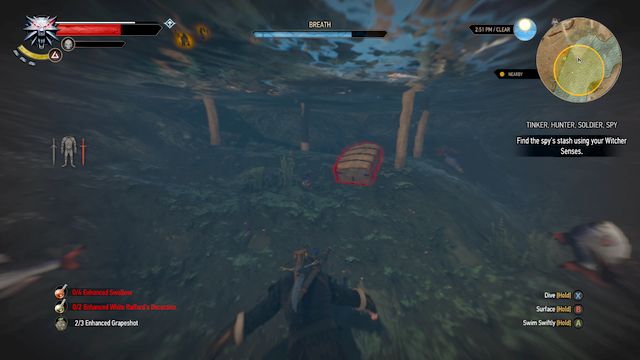 The treasure hidden under the pier - The Witcher 3: Tinker, Hunter, Soldier, Spy - The Witcher 3: Treasure hunts - The Witcher 3 Wild Hunt Guide