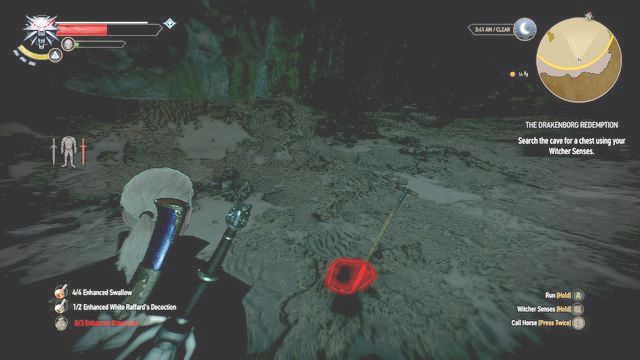 The chest contains large amounts of money - The Witcher 3: The Drakenborg Redemption - The Witcher 3: Treasure hunts - The Witcher 3 Wild Hunt Guide