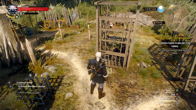 Quinto closed in a cage - The Witcher 3: Open Sesame! - The Safecracker - The Witcher 3: Main quests - The Witcher 3 Wild Hunt Guide
