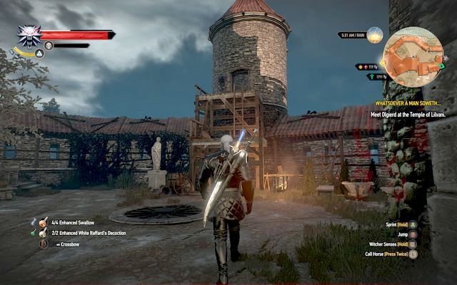 The tower is your way out of the location - The Witcher 3: Whatsoever a Man Soweth... - The Witcher 3: Main quests - The Witcher 3 Wild Hunt Guide