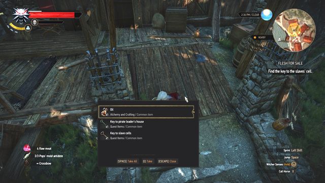 Take the keys from the body of pirates leader. It will open his quarter and slaves cage. - The Witcher 3 Wild Hunt: Side quests in Faroe Isle - list, walkthrough - The Witcher 3: Faroe Isle - The Witcher 3 Wild Hunt Guide