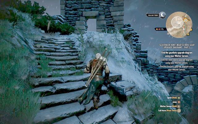 Tower entrance, - The Witcher 3 Wild Hunt: Enhanced Bear School Gear - The Witcher 3: Bear School Gear - The Witcher 3 Wild Hunt Guide