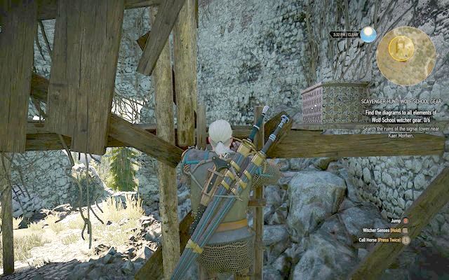 Chest with the notes - The Witcher 3 Wild Hunt: Basic Wolf School Gear - The Witcher 3: Wolf School Gear (DLC) - The Witcher 3 Wild Hunt Guide