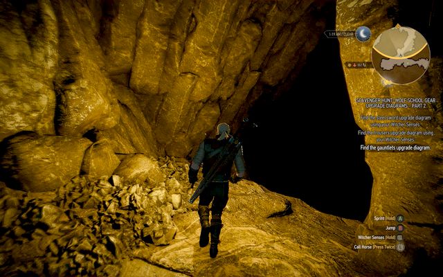 Drop in the cave - The Witcher 3 Wild Hunt: Enhanced Wolf School Gear - The Witcher 3: Wolf School Gear (DLC) - The Witcher 3 Wild Hunt Guide