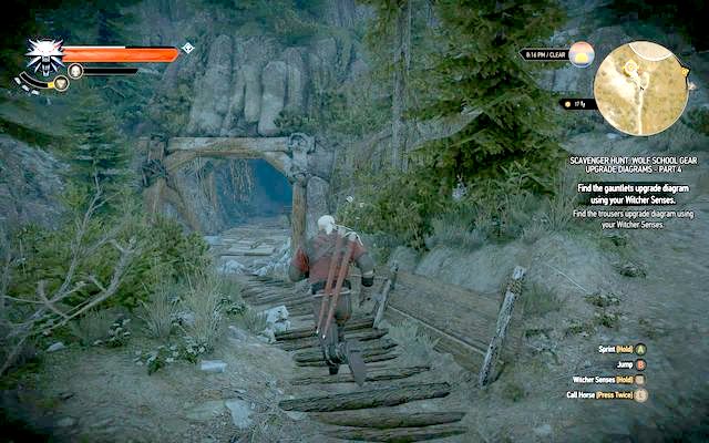 Entrance to the mine - The Witcher 3 Wild Hunt: Superior Wolf School Gear - The Witcher 3: Wolf School Gear (DLC) - The Witcher 3 Wild Hunt Guide