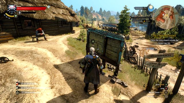 Notice board near the Seven Cats Inn - The Witcher 3: Evils Soft First Touches - The Witcher 3: Main quests - The Witcher 3 Wild Hunt Guide