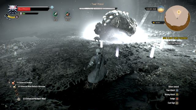 The boss - Giant toad - The Witcher 3: Evils Soft First Touches - The Witcher 3: Main quests - The Witcher 3 Wild Hunt Guide
