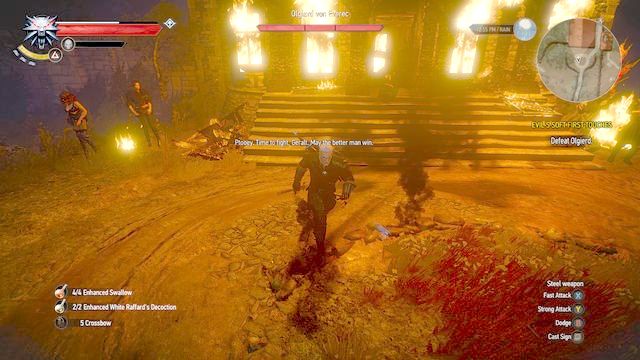 Olgierd is very fast, trying to keep parrying his attacks will always end in failure - The Witcher 3: Evils Soft First Touches - The Witcher 3: Main quests - The Witcher 3 Wild Hunt Guide