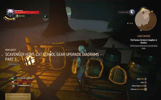 The diagram in the cave - The Witcher 3 Wild Hunt: Treasure hunt, Vegelbud Residence - list, walkthrough - The Witcher 3: Vegelbud Residence - The Witcher 3 Wild Hunt Guide