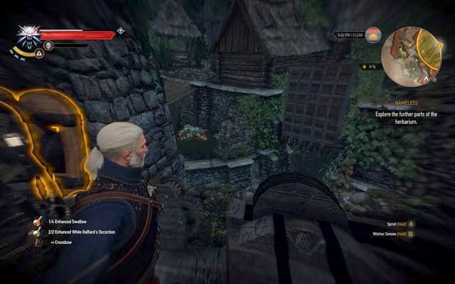 Use the lever to open the hatch and get to the garden - The Witcher 3 Wild Hunt: Missing Person, Nameless - walkthrough - The Witcher 3: Kaer Trolde - The Witcher 3 Wild Hunt Guide