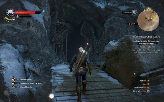 Entrance to the distillery in the mountains - The Witcher 3 Wild Hunt: Practicum in Advanced Alchemy - walkthrough - The Witcher 3: Kaer Trolde - The Witcher 3 Wild Hunt Guide