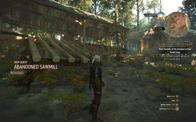 Abandoned sawmill - The Witcher 3 Wild Hunt: Side quests in Kaer Trolde - list, walkthrough - The Witcher 3: Kaer Trolde - The Witcher 3 Wild Hunt Guide