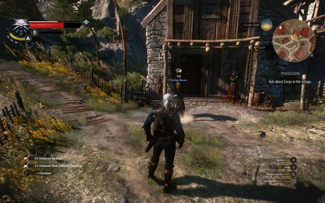 Talk to the woman in front of the house - The Witcher 3 Wild Hunt: Side quests in Kaer Trolde - list, walkthrough - The Witcher 3: Kaer Trolde - The Witcher 3 Wild Hunt Guide