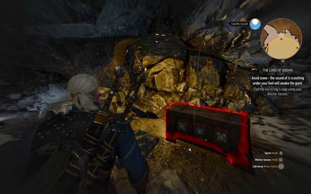 The drawer in giants cave with the key to the cage - The Witcher 3 Wild Hunt: Side quests in Kaer Trolde - list, walkthrough - The Witcher 3: Kaer Trolde - The Witcher 3 Wild Hunt Guide