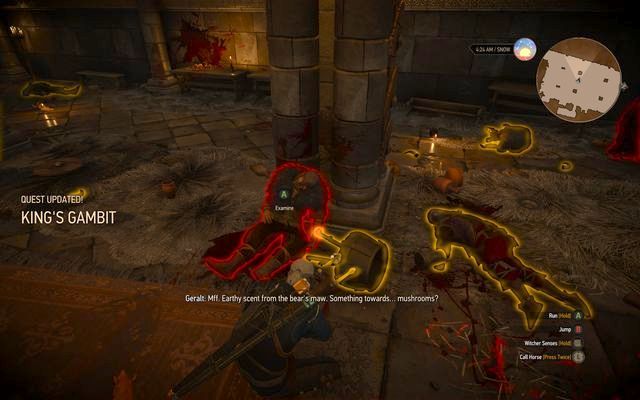 Examine the honey jug near the pillar - The Witcher 3 Wild Hunt: Side quests in Kaer Trolde - list, walkthrough - The Witcher 3: Kaer Trolde - The Witcher 3 Wild Hunt Guide