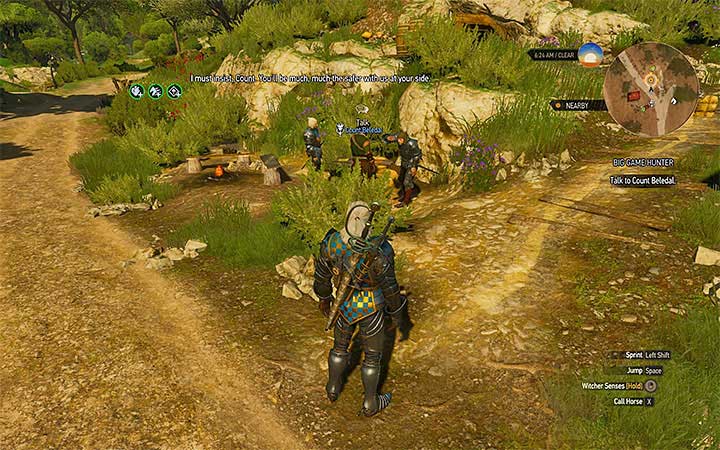 The count can be found near the Chuchote Cave - Big Game Hunter - Count Beledals contract - Witcher contracts and Treasure hunts quests - The Witcher 3: Blood and Wine Game Guide