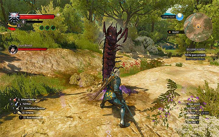 Attack the monster after Yrden sign weakens him - Big Game Hunter - Count Beledals contract - Witcher contracts and Treasure hunts quests - The Witcher 3: Blood and Wine Game Guide