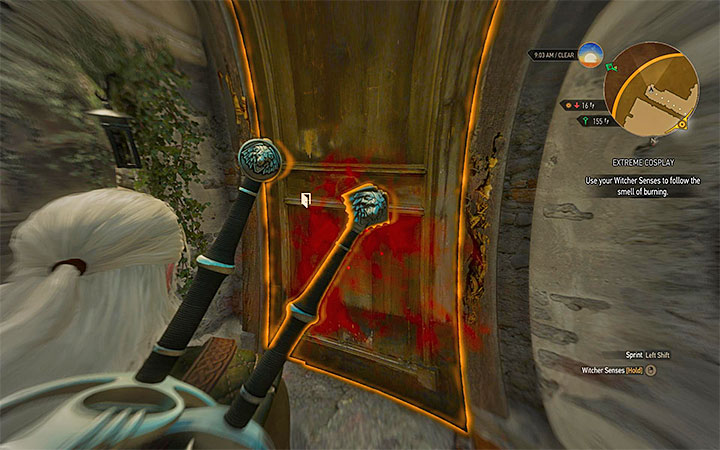 Durand can be found behind this door. - Extreme Cosplay - Side quests - The Witcher 3: Blood and Wine Game Guide