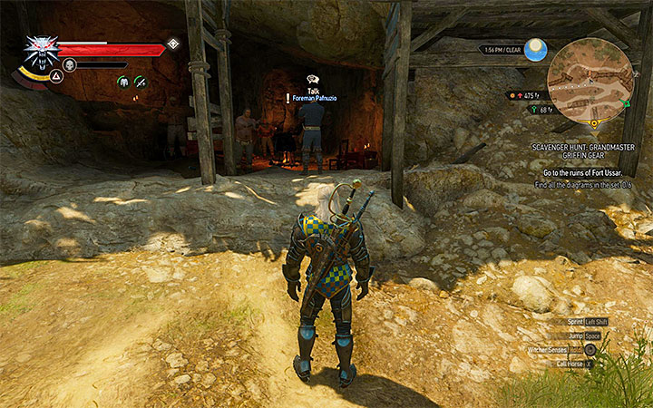 Search for Foreman Pafnuzio in the quarry - Contract: Bovine Blues - slyzards contract - Witcher contracts and Treasure hunts quests - The Witcher 3: Blood and Wine Game Guide