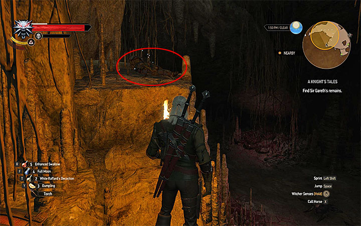 Leave the hut, go back down and find a small entrance into the cave marked by the game - A Knights Tales - quest of a girl turned into a tree - Side quests - The Witcher 3: Blood and Wine Game Guide