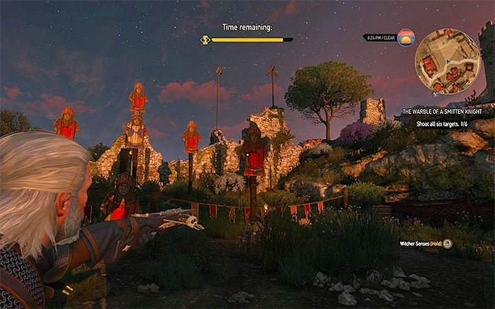 Hit only the red knights - The Warble of a Smitten Knight - tourney quest - Side quests - The Witcher 3: Blood and Wine Game Guide