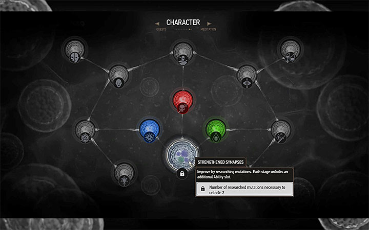Mutation screen - Turn and Face the Strange - quest which unlocks mutations - Side quests - The Witcher 3: Blood and Wine Game Guide