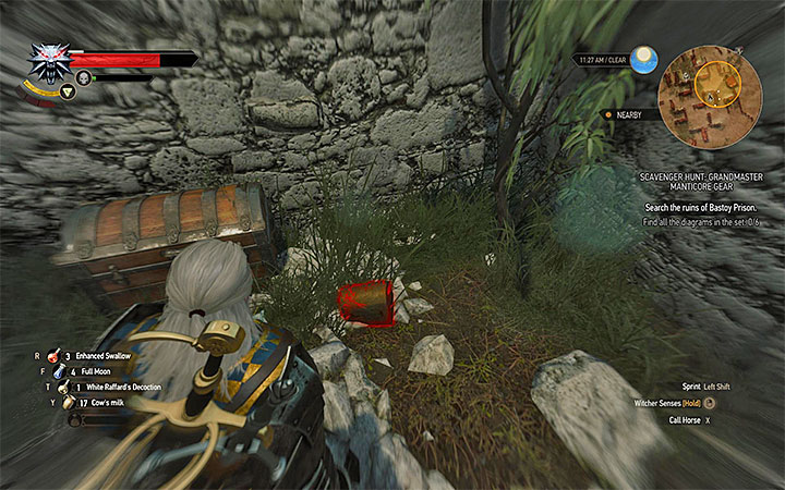 Remain in the ruins and keep exploring them - Locations and descriptions of all treasure hunts - Witcher contracts and Treasure hunts quests - The Witcher 3: Blood and Wine Game Guide