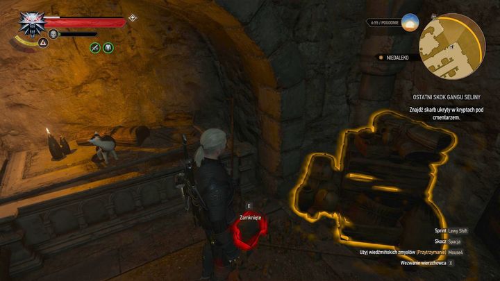 Search the locker to end this quest. - Locations and descriptions of all treasure hunts - Witcher contracts and Treasure hunts quests - The Witcher 3: Blood and Wine Game Guide