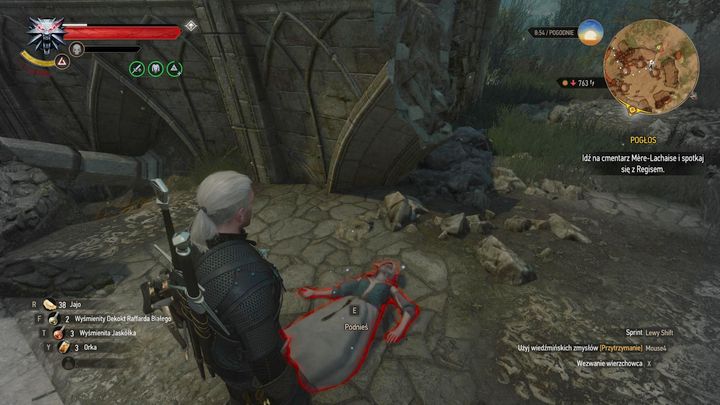 Loot the womans corpse to collect a wine bottle and a journal. - Locations and descriptions of all treasure hunts - Witcher contracts and Treasure hunts quests - The Witcher 3: Blood and Wine Game Guide