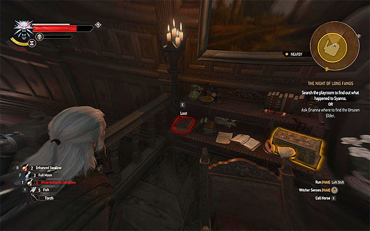 Walk towards the closed door leading to the building and wait for Regis to open it from inside - The Night of Long Fangs - quest about the vampire attack on the city - Main quests - The Witcher 3: Blood and Wine Game Guide