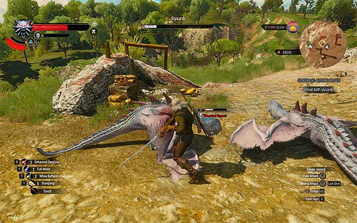 Use Aard to bring the monsters to the ground or to stun them - Side quests and Witcher contracts opponents in The Witcher 3: Blood and Wine - All Boss Fights - The Witcher 3: Blood and Wine Game Guide