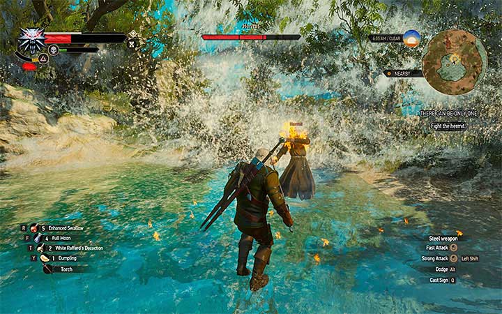 Help yourself with Igni sign - Side quests and Witcher contracts opponents in The Witcher 3: Blood and Wine - All Boss Fights - The Witcher 3: Blood and Wine Game Guide