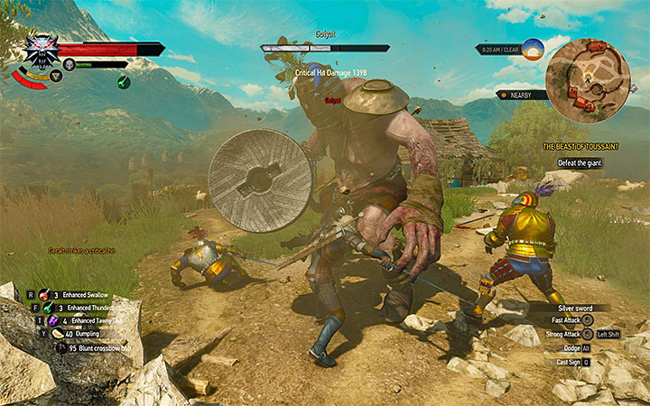 Run toward the monster after its unsuccessful attack and perform few fast attacks of your own - Main quests bosses in The Witcher 3: Blood and Wine - All Boss Fights - The Witcher 3: Blood and Wine Game Guide