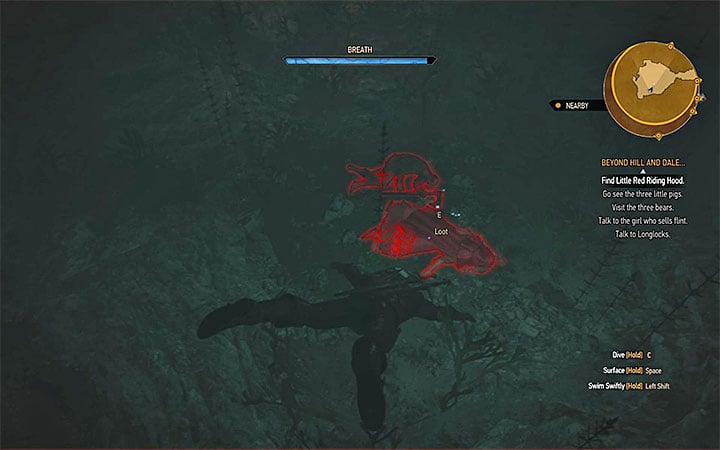 As Syanna suggests, walk towards the well located next to the house and jump inside - Beyond Hill and Dale... - quest about finding Syanna - Main quests - The Witcher 3: Blood and Wine Game Guide