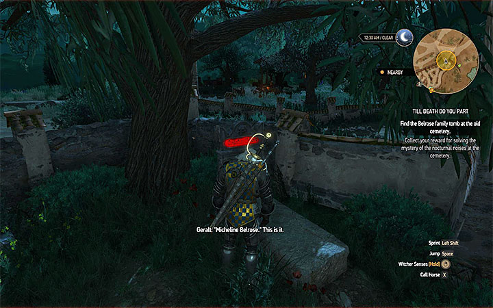 If you want to help Louis, then walk towards the Urn with ashes of Margot de Corentin and take it - Till Death Do You Part - Side quests - The Witcher 3: Blood and Wine Game Guide