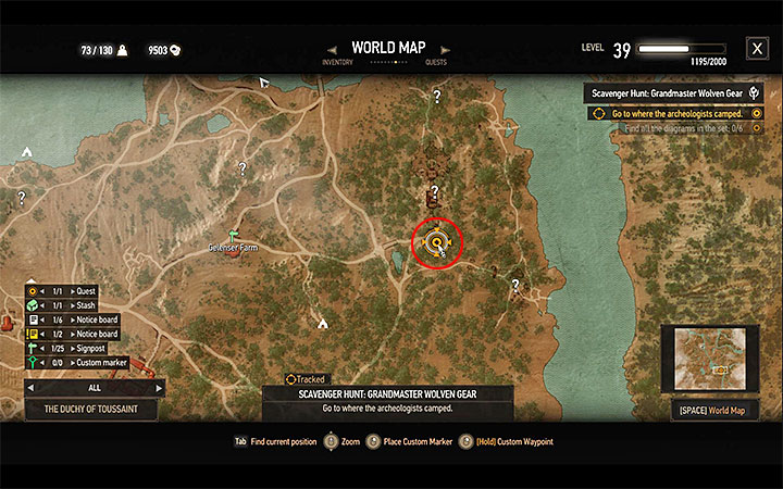 All Grandmaster Wolven Gear diagrams can be found in the same location - in the underground area shown on the above picture - Scavenger Hunt: Grandmaster Wolven Gear - diagrams and item statistics - Grandmaster Witcher Gear - quests, diagrams and item statistics - The Witcher 3: Blood and Wine Game Guide