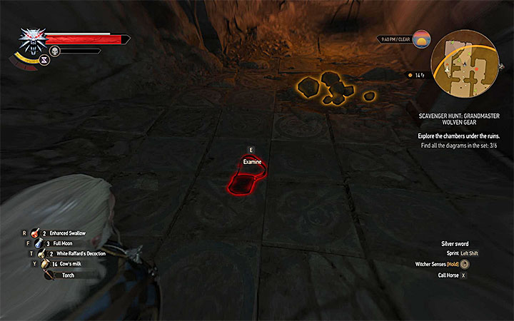 Now go to the left room which you havent explored yet - Scavenger Hunt: Grandmaster Wolven Gear - diagrams and item statistics - Grandmaster Witcher Gear - quests, diagrams and item statistics - The Witcher 3: Blood and Wine Game Guide