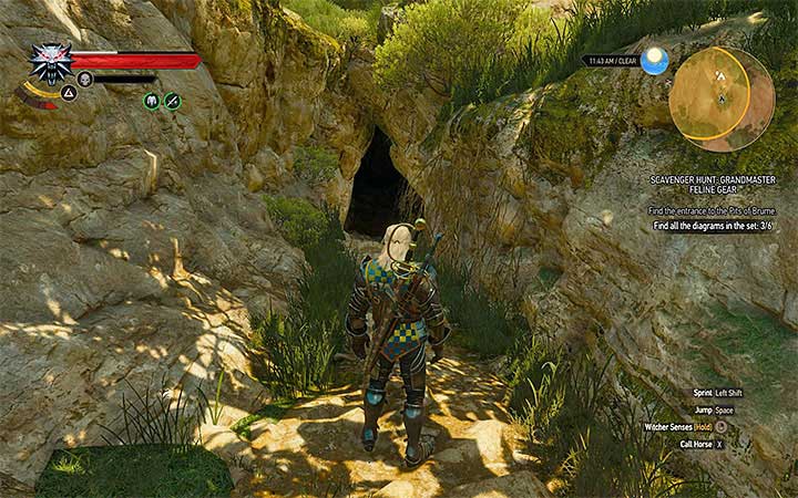 Entrance to the monsters lair - Scavenger Hunt: Grandmaster Feline Gear - diagrams and item statistics - Grandmaster Witcher Gear - quests, diagrams and item statistics - The Witcher 3: Blood and Wine Game Guide