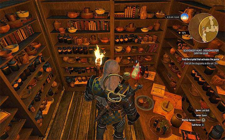 Go back to the previous area of Moreaus secret quarter - Scavenger Hunt: Grandmaster Griffin Gear - diagrams and item statistics - Grandmaster Witcher Gear - quests, diagrams and item statistics - The Witcher 3: Blood and Wine Game Guide