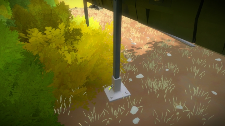 The second one is at the middle column of the nine panels that introduce you to solving the riddles with the black and white fields - Collectibles | The fort surroundings in The Witness - The fort surroundings - The Witness Game Guide & Walkthrough