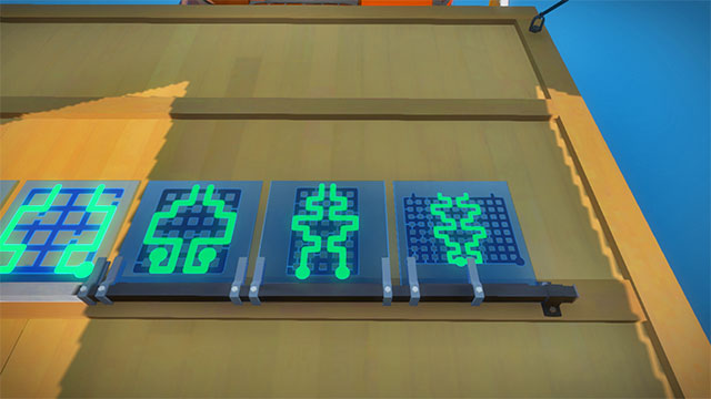 The first set of puzzles, right part - Puzzle solutions | Waterside workshop in The Witness - Waterside workshop - The Witness Game Guide & Walkthrough